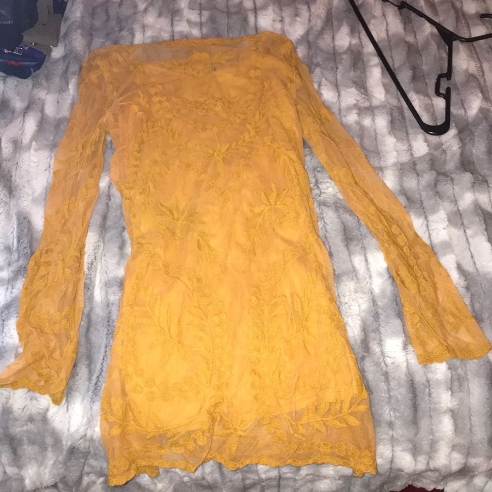 An orange/yellow dress